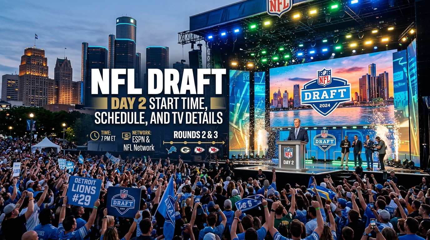 NFL Draft Day 2 Start Time, Schedule, and TV Details
